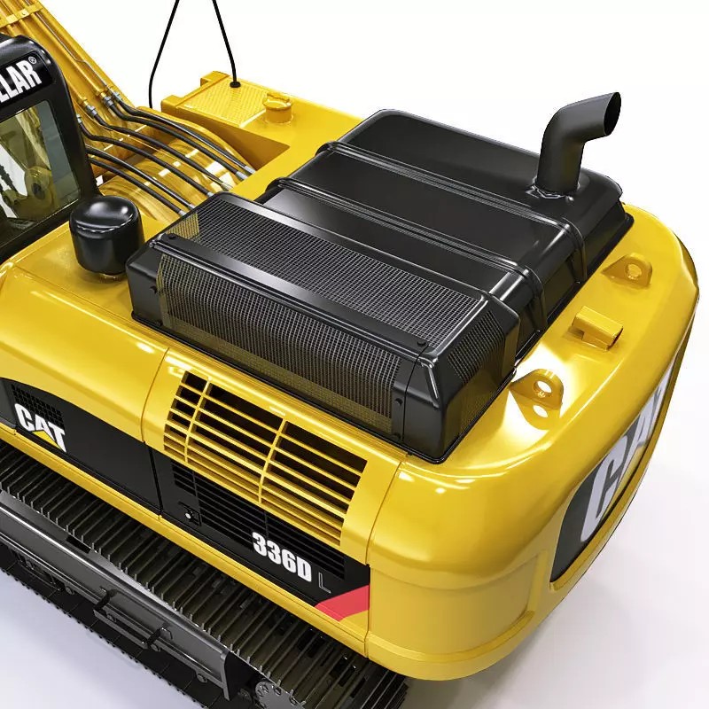 Crawler Excavator 3D Model – Detailed High Poly Asset, FBX, OBJ, Max - View 19