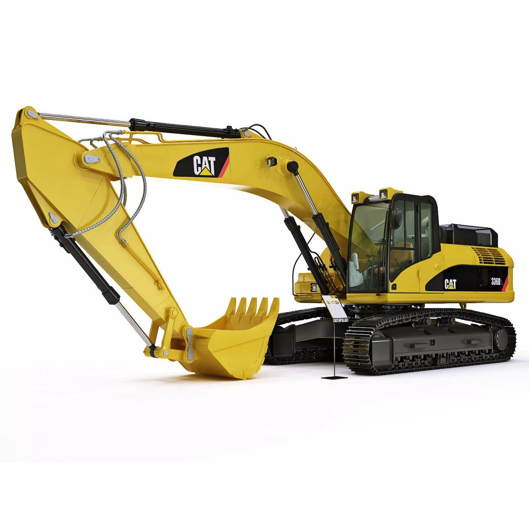Crawler Excavator 3D Model – Detailed High Poly Asset, FBX, OBJ, Max - View 2