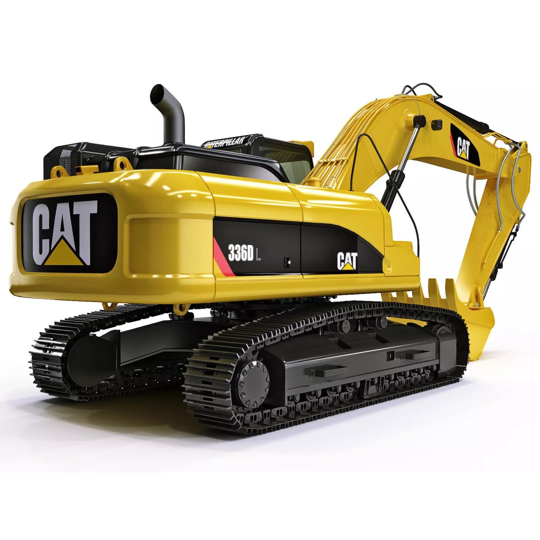 Crawler Excavator 3D Model – Detailed High Poly Asset, FBX, OBJ, Max - View 8