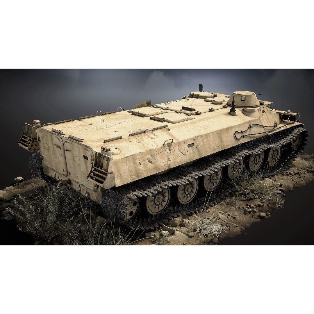 MT-LB 3D Model – Low Poly Game Ready Military Transporter, FBX - View 5