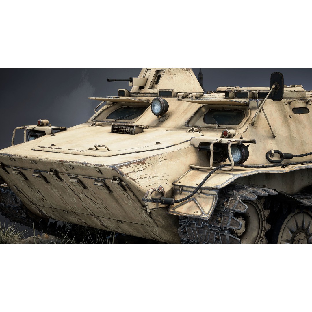 MT-LB 3D Model – Low Poly Game Ready Military Transporter, FBX - View 6