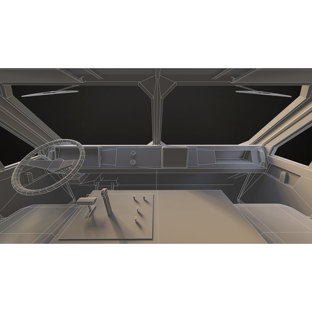 Heavy Military Wrecker 3D Model – Low Poly Game Ready, FBX, OBJ