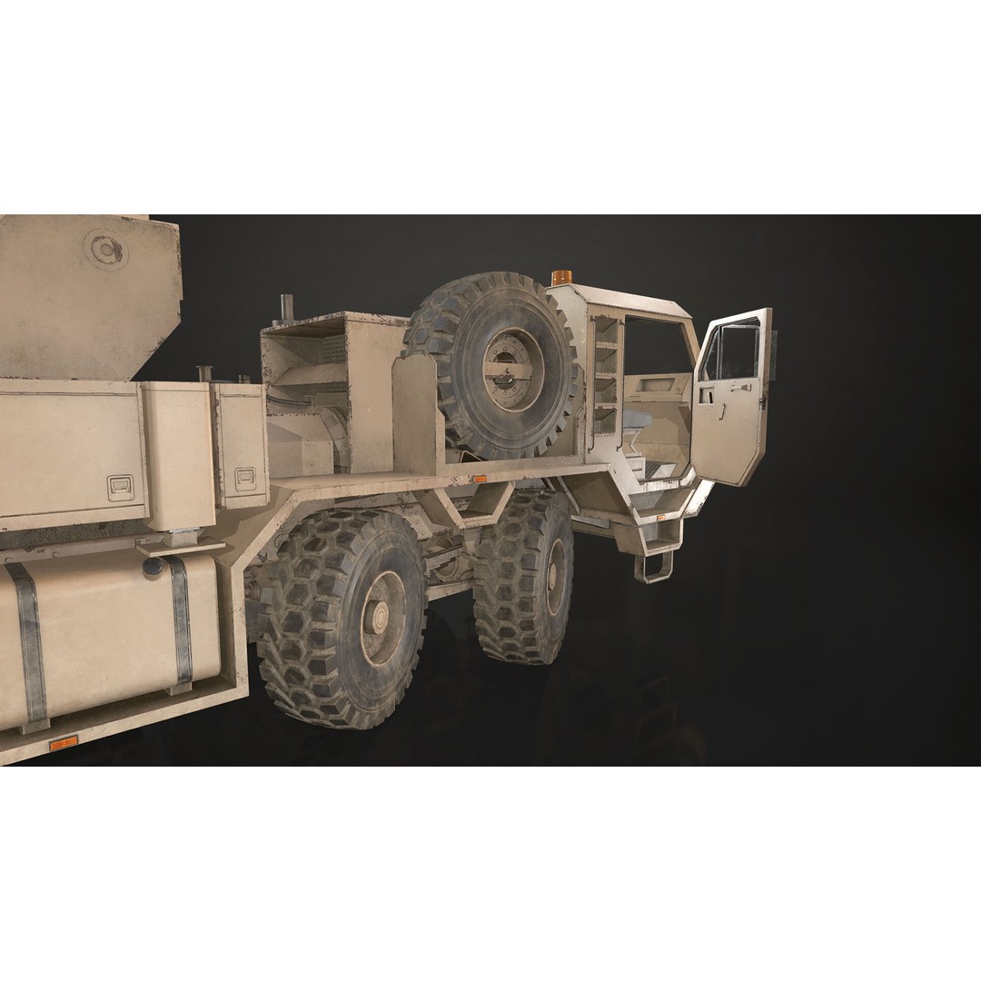Heavy Military Wrecker 3D Model – Low Poly Game Ready, FBX, OBJ - View 16