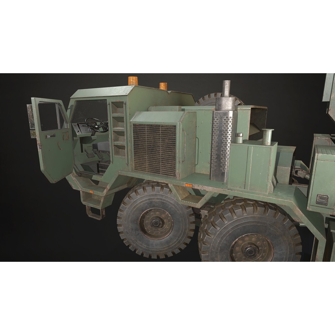 Heavy Military Wrecker 3D Model – Low Poly Game Ready, FBX, OBJ - View 18