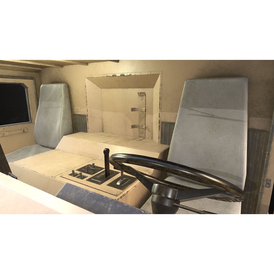 Heavy Military Wrecker 3D Model – Low Poly Game Ready, FBX, OBJ - View 27