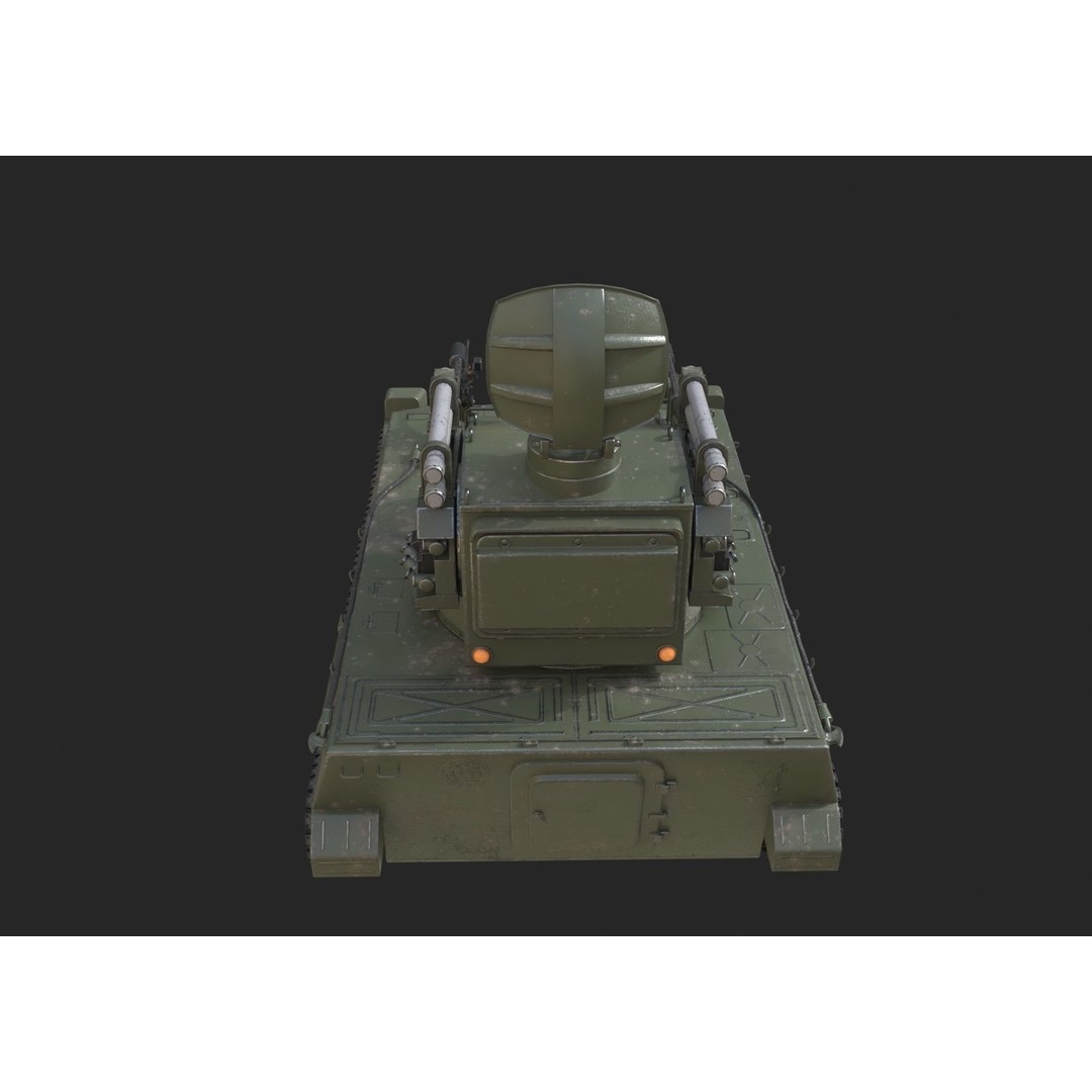 PLA Army PGZ95 Self-Propelled Anti-Aircraft 3D Model – Low Poly Game Asset, FBX - View 16