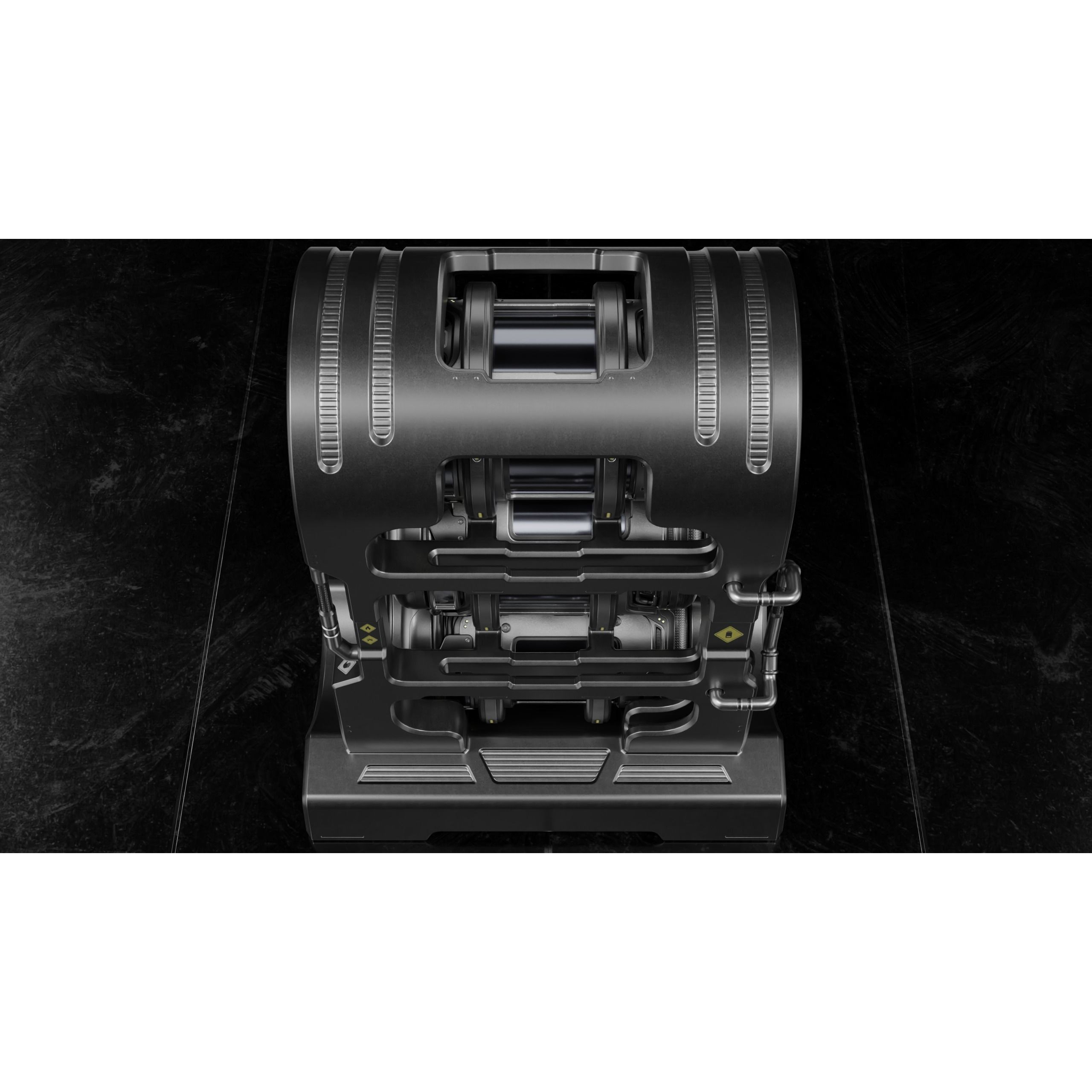 Sci-fi Barrel & Rack - Low-Poly Game-Ready 3D Model - View 7