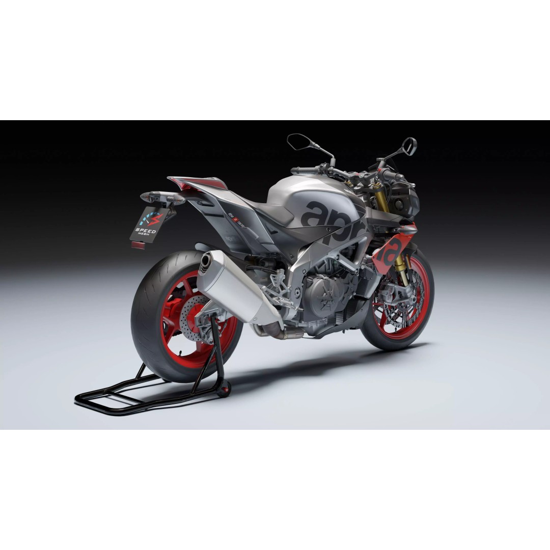 Aprilia Tuono V4 1100 Factory 2019 3D Model – Low Poly Rigged Game Asset, FBX - View 10