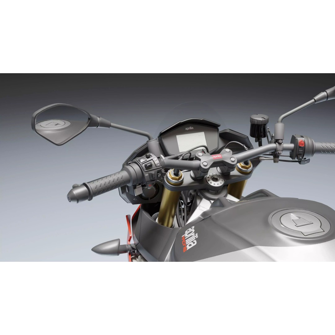 Aprilia Tuono V4 1100 Factory 2019 3D Model – Low Poly Rigged Game Asset, FBX - View 12
