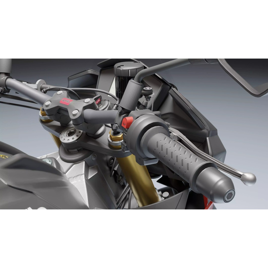 Aprilia Tuono V4 1100 Factory 2019 3D Model – Low Poly Rigged Game Asset, FBX - View 14