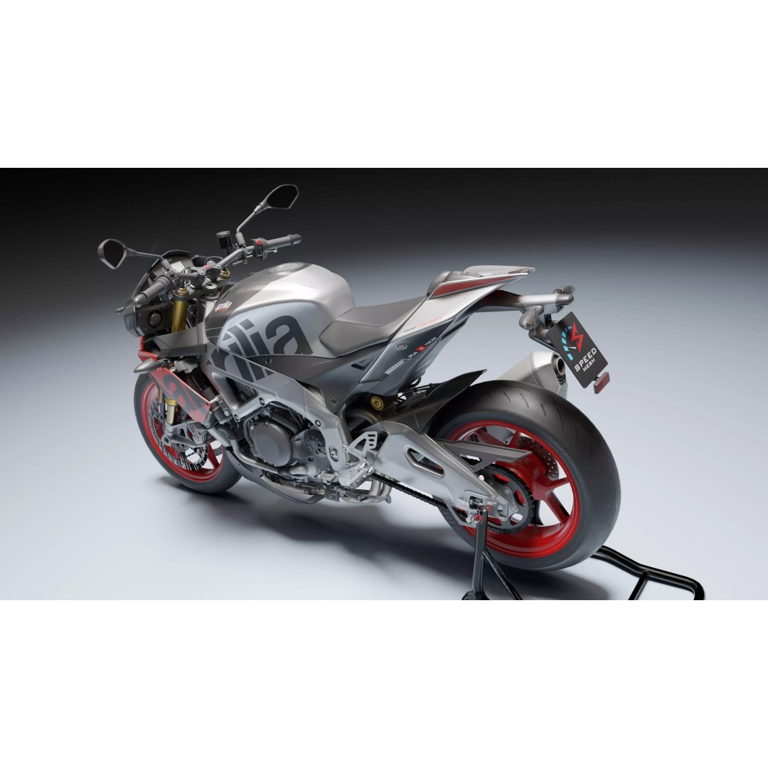 Aprilia Tuono V4 1100 Factory 2019 3D Model – Low Poly Rigged Game Asset, FBX - View 6