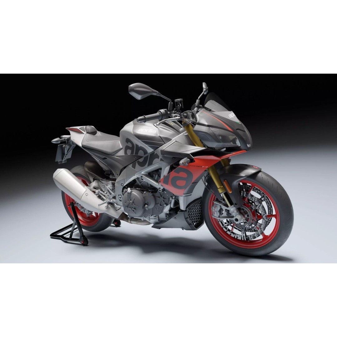 Aprilia Tuono V4 1100 Factory 2019 3D Model – Low Poly Rigged Game Asset, FBX - View 9