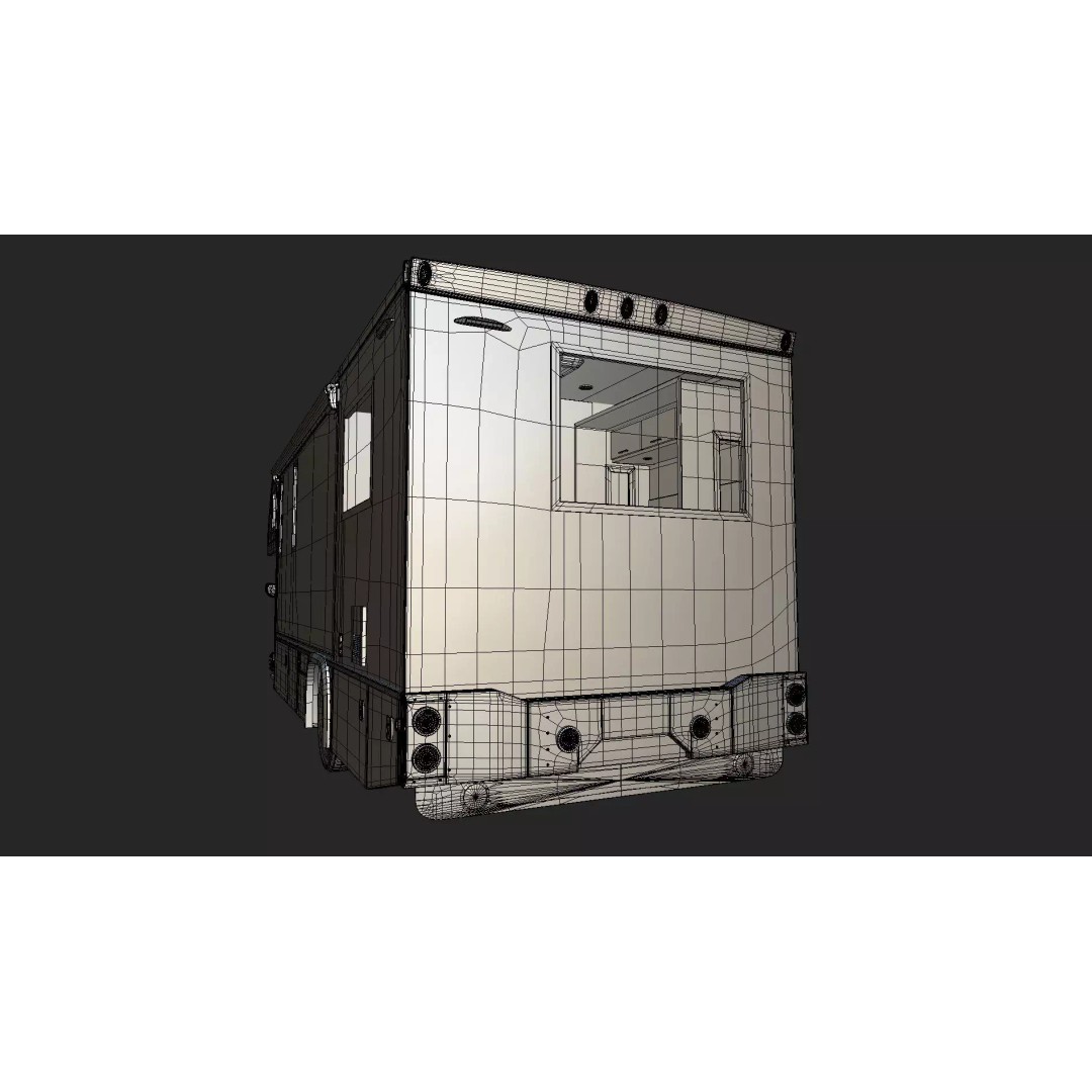 2027 Silverado 3D Model – Luxury Dynamax Isata 6 Camper, Blender