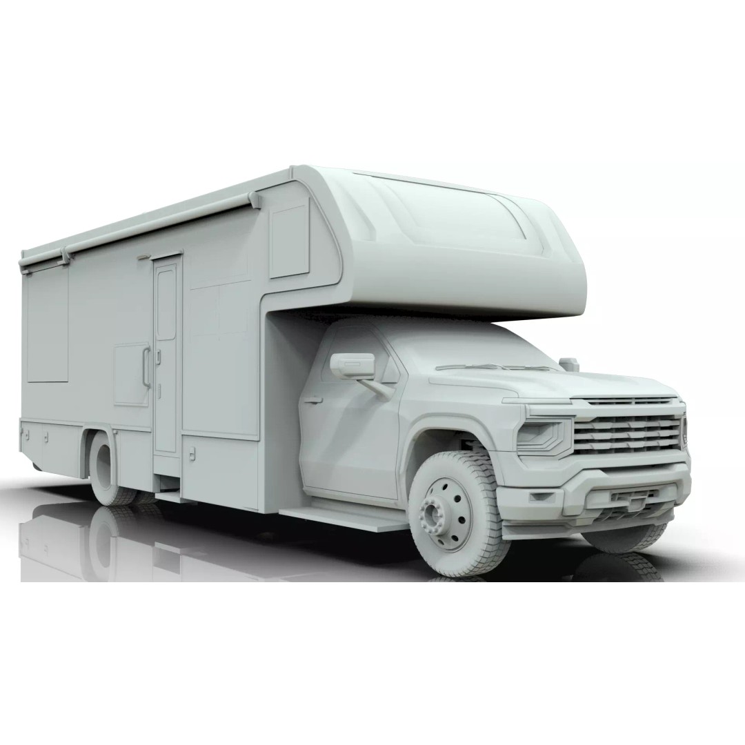 2027 Silverado 3D Model – Luxury Dynamax Isata 6 Camper, Blender - View 23