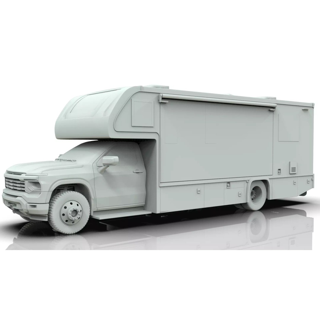 2027 Silverado 3D Model – Luxury Dynamax Isata 6 Camper, Blender - View 25