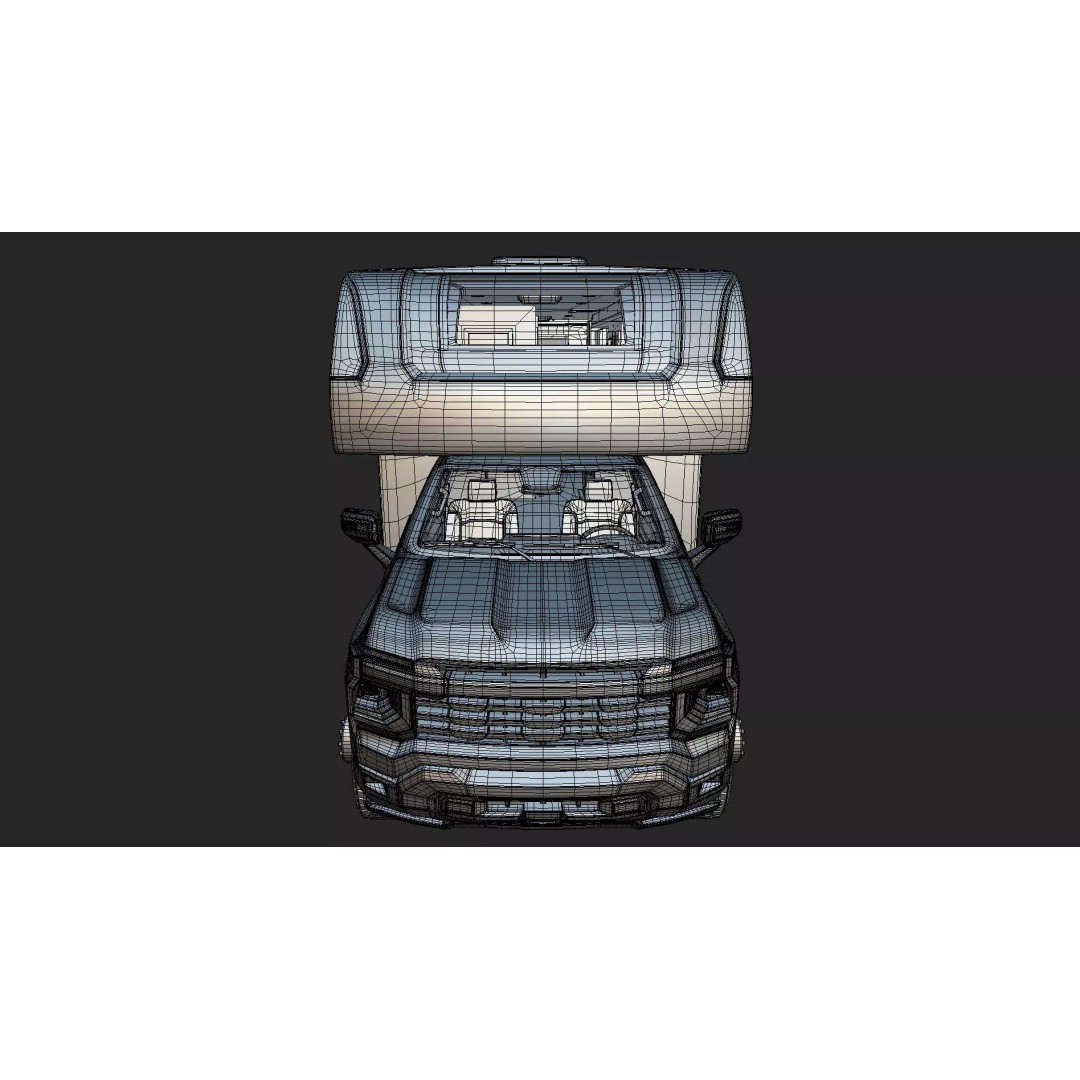 2027 Silverado 3D Model – Luxury Dynamax Isata 6 Camper, Blender - View 43