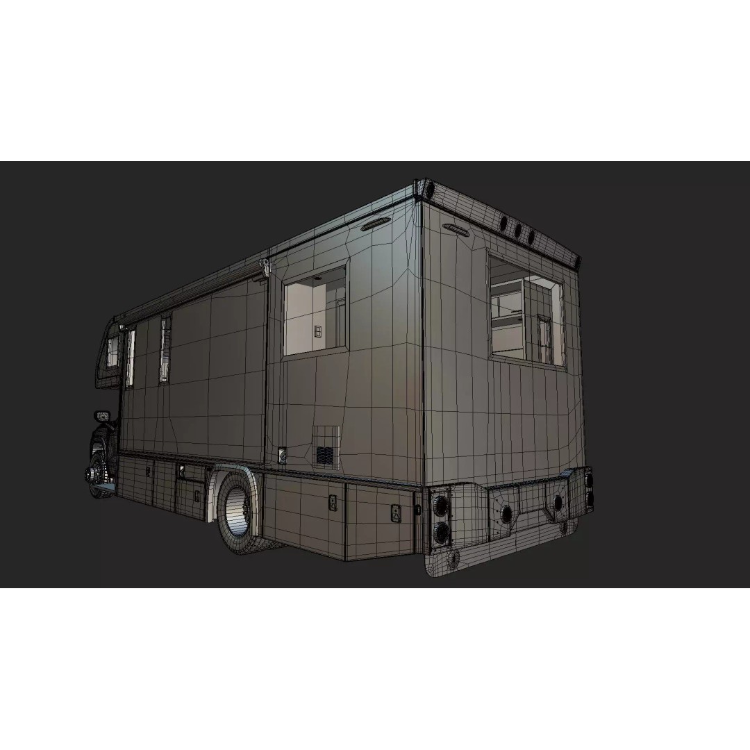 2027 Silverado 3D Model – Luxury Dynamax Isata 6 Camper, Blender - View 48