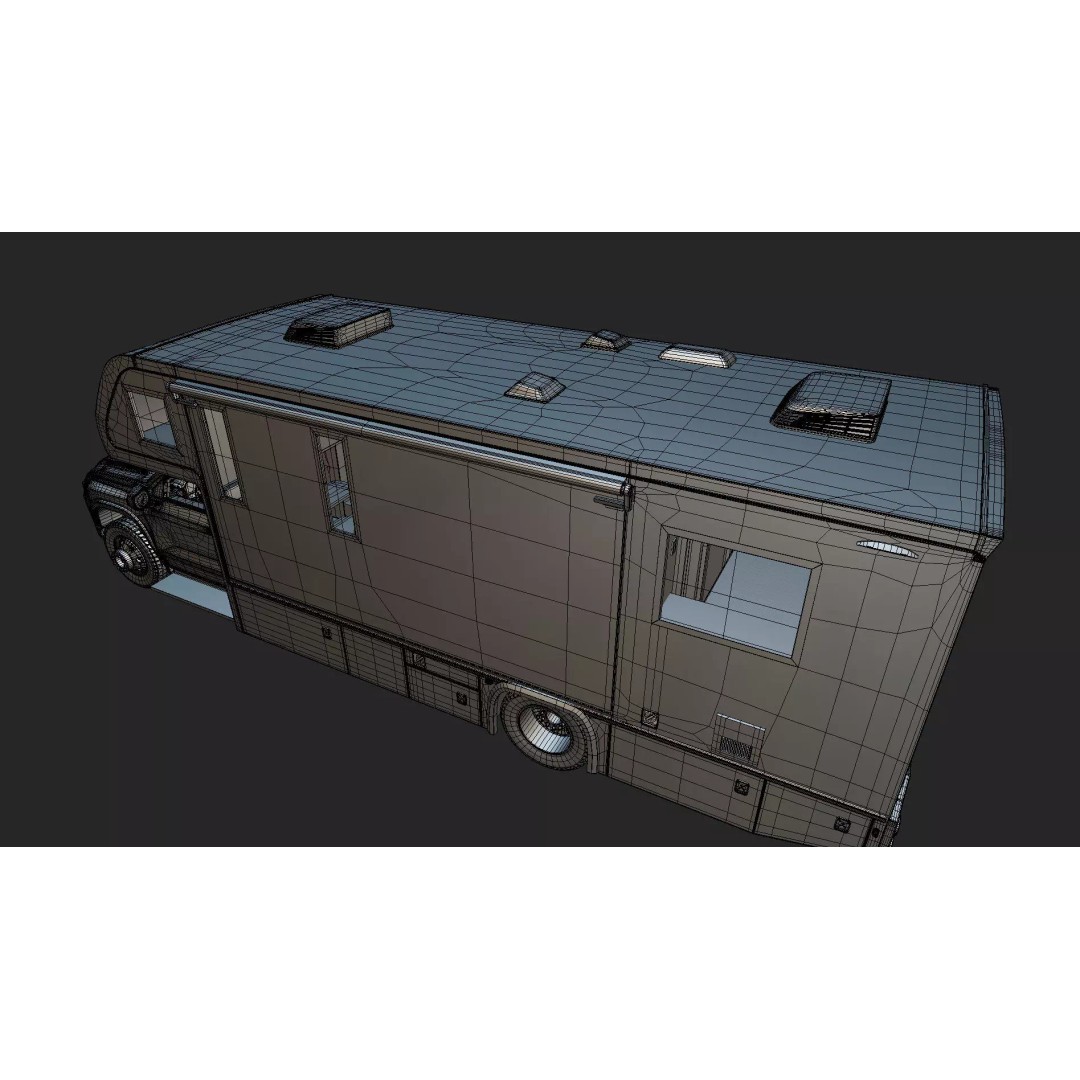 2027 Silverado 3D Model – Luxury Dynamax Isata 6 Camper, Blender - View 49