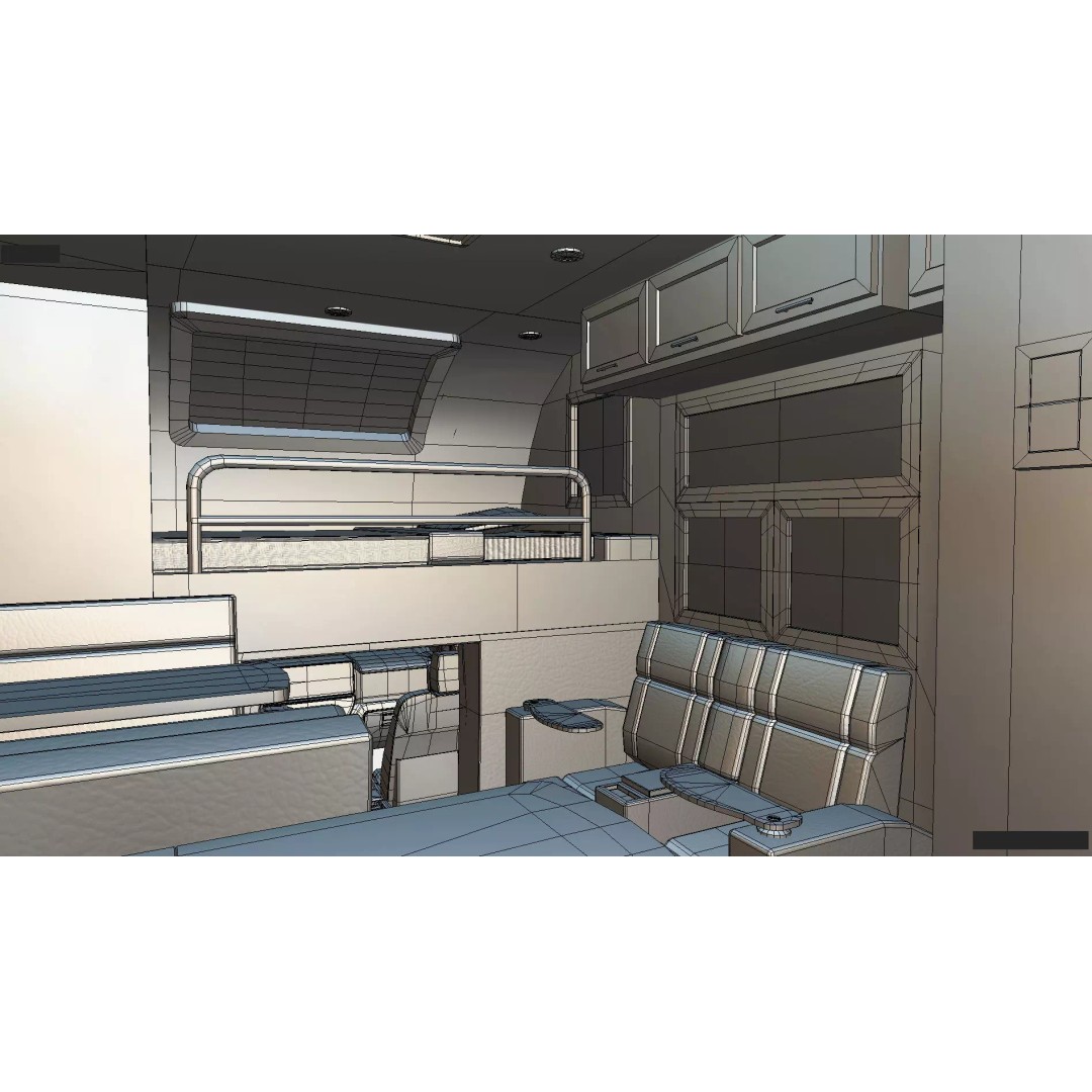 2027 Silverado 3D Model – Luxury Dynamax Isata 6 Camper, Blender - View 56