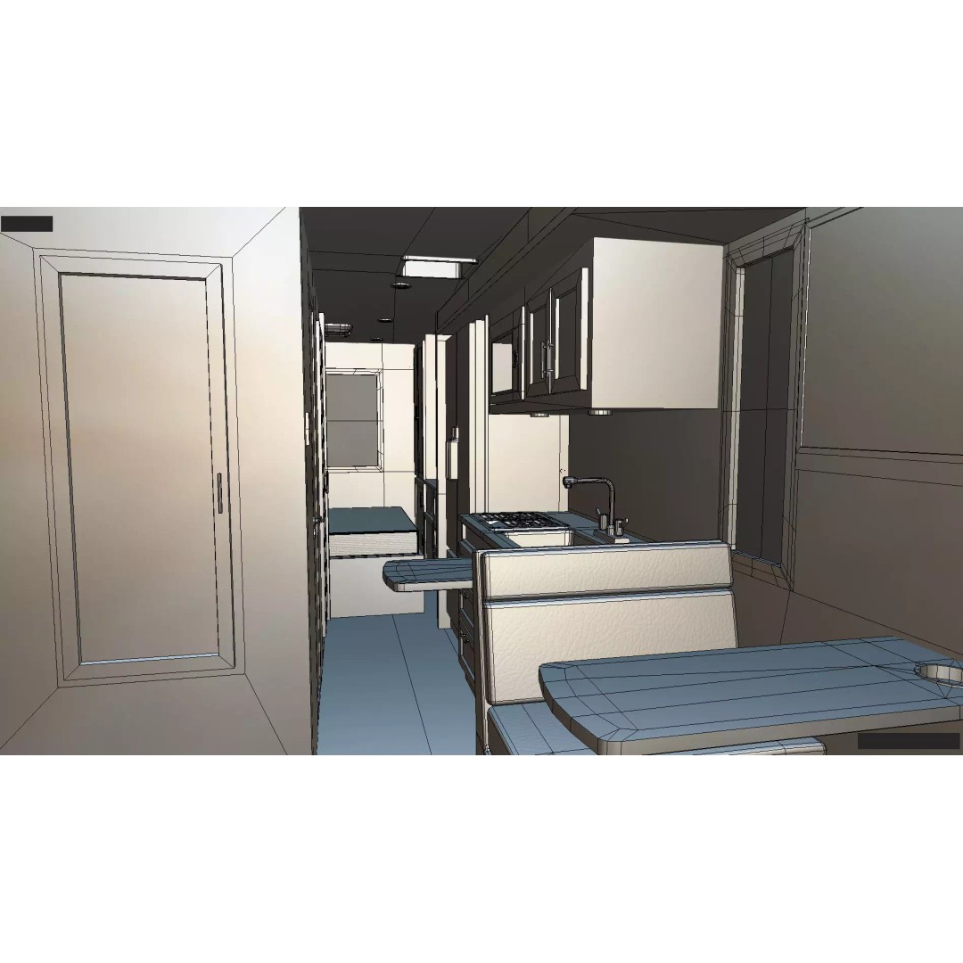 2027 Silverado 3D Model – Luxury Dynamax Isata 6 Camper, Blender - View 57