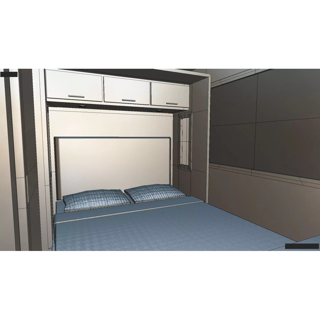 2027 Silverado 3D Model – Luxury Dynamax Isata 6 Camper, Blender - View 59
