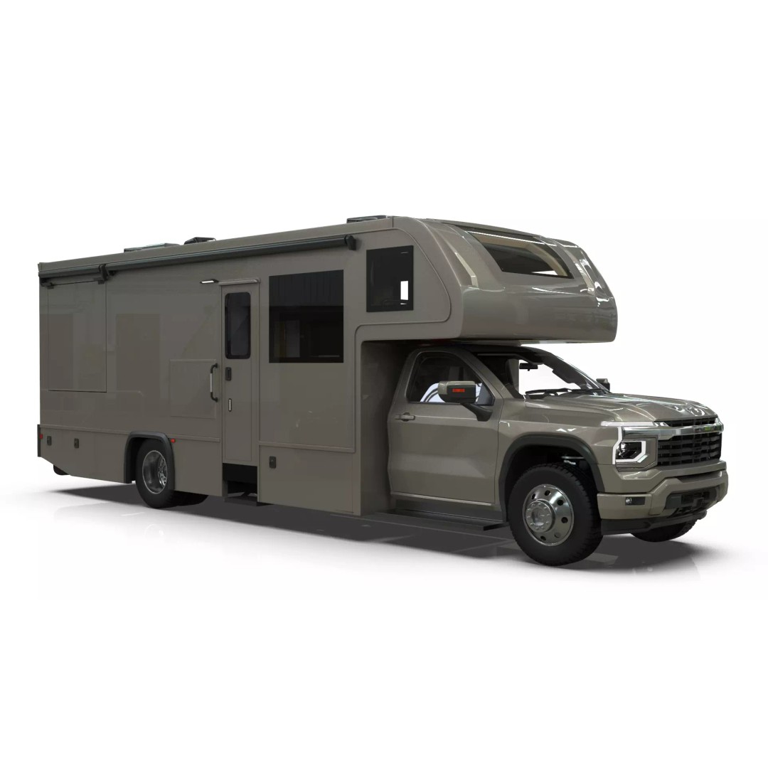 2027 Silverado 3D Model – Luxury Dynamax Isata 6 Camper, Blender - View 9