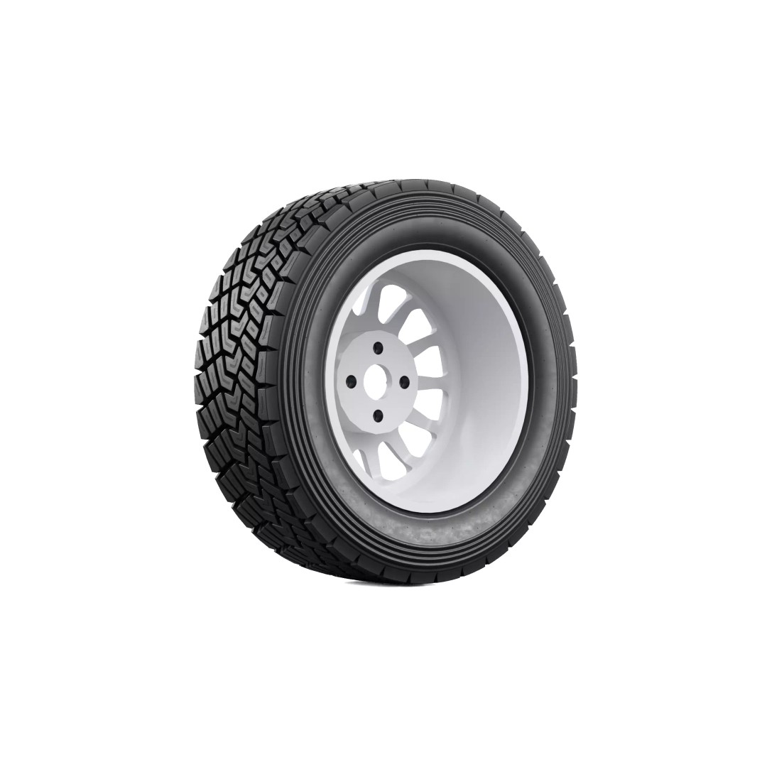 Offroad Car Wheel 3D Model – PBR Textured, Game Ready, FBX - View 6