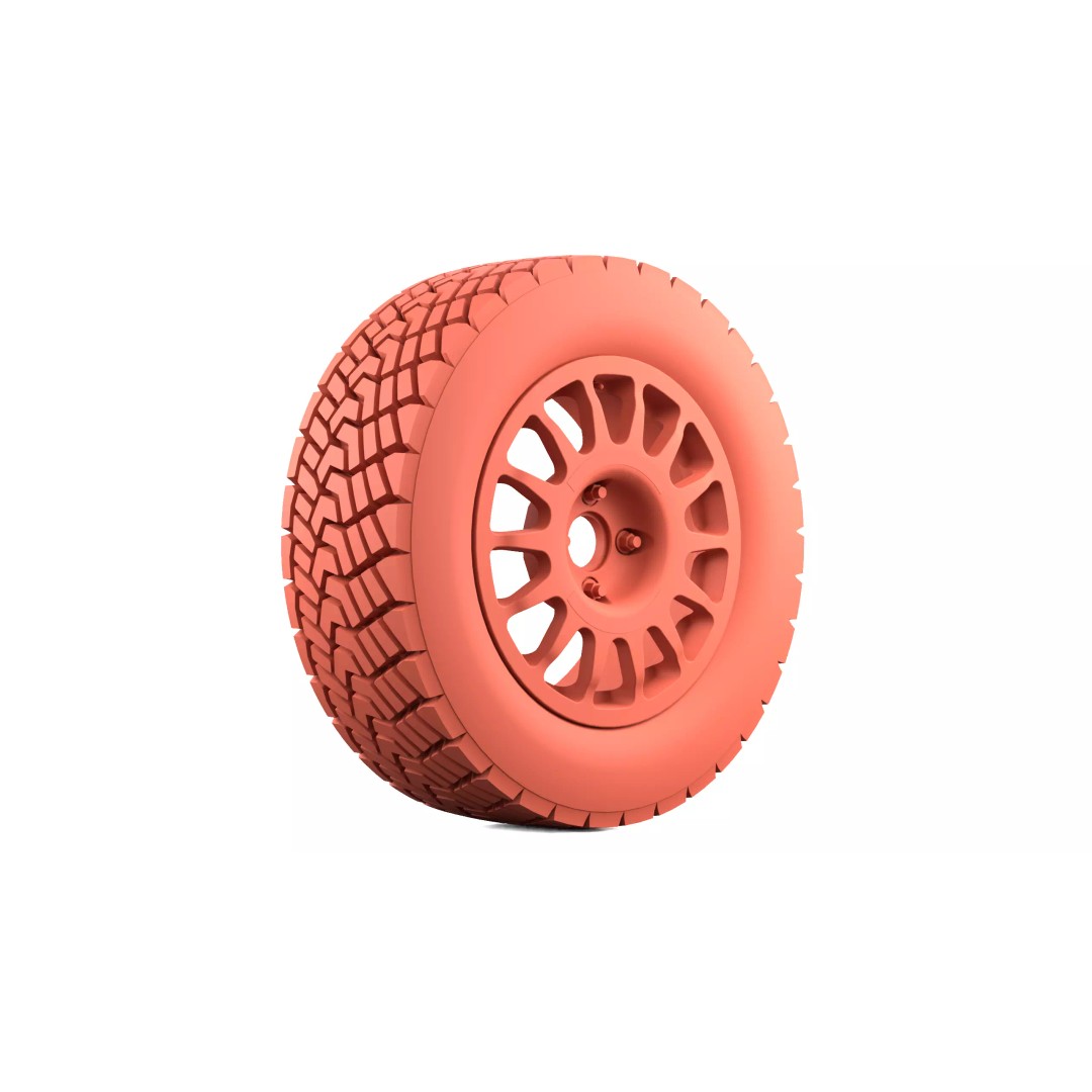Offroad Car Wheel 3D Model – PBR Textured, Game Ready, FBX - View 9