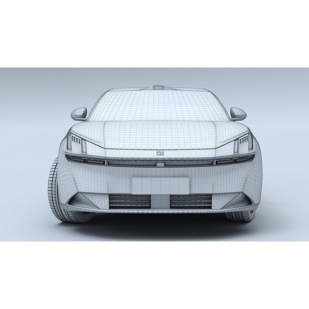 Lynk & Co Z10 3D Model – Low Poly Electric Sedan, FBX & OBJ Formats - View 18