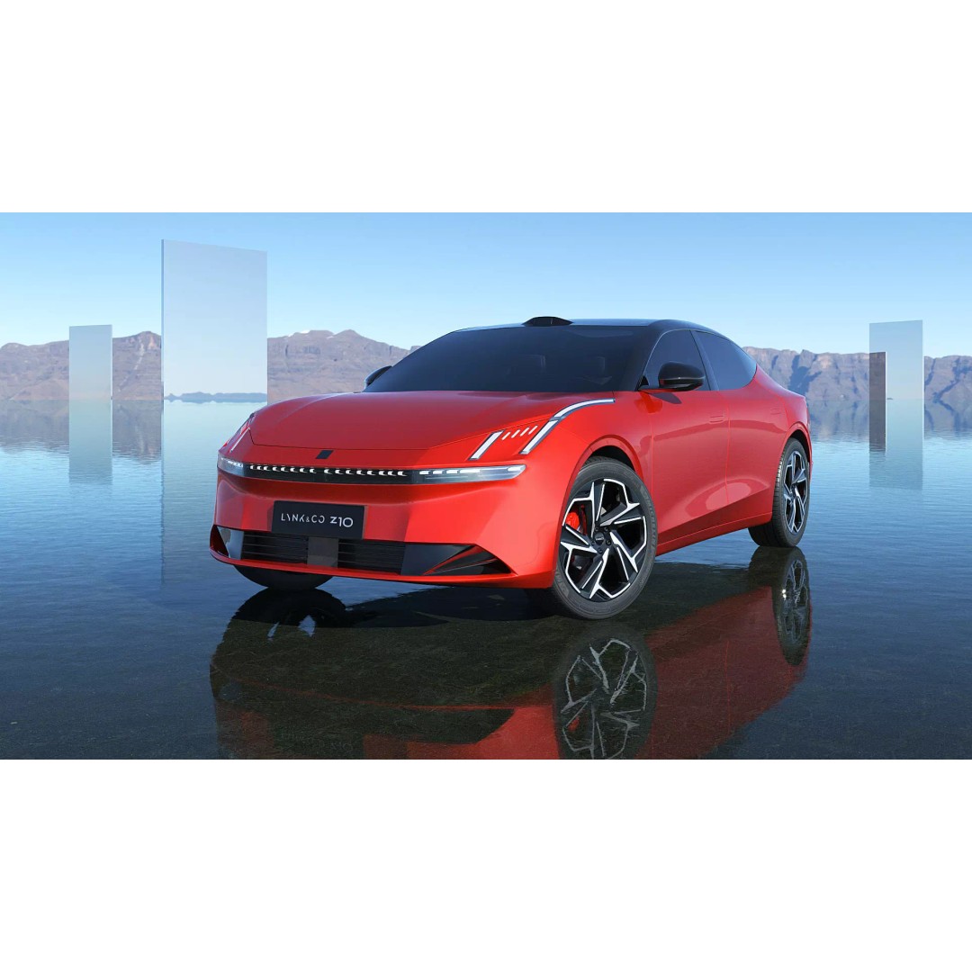 Lynk & Co Z10 3D Model – Low Poly Electric Sedan, FBX & OBJ Formats - View 2