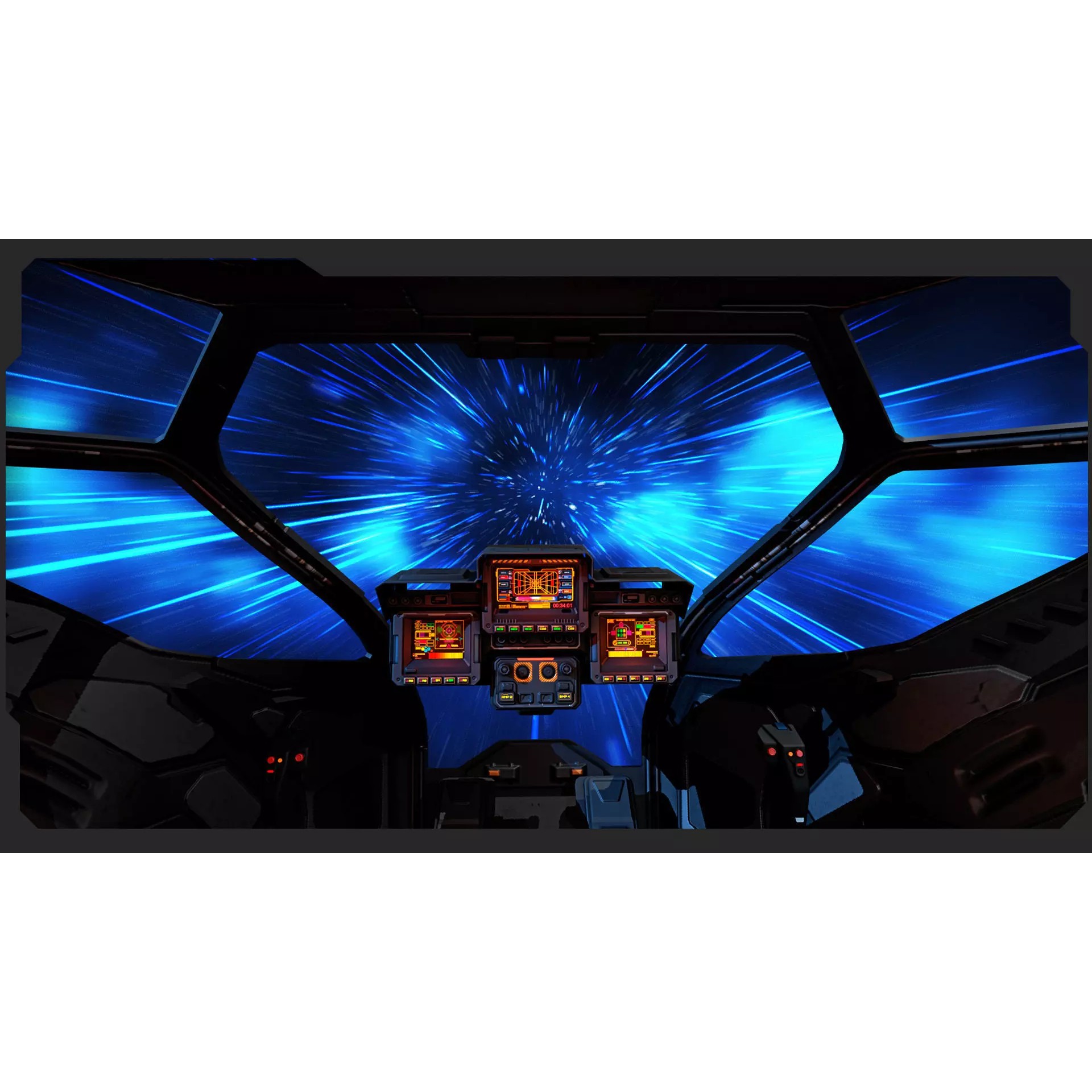 SF STALKER Spaceship - Low-Poly Game-Ready 3D Model - View 11