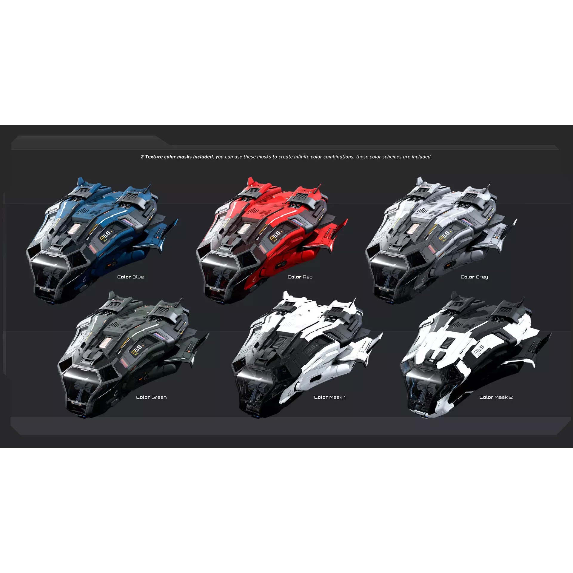 SF STALKER Spaceship - Low-Poly Game-Ready 3D Model - View 14