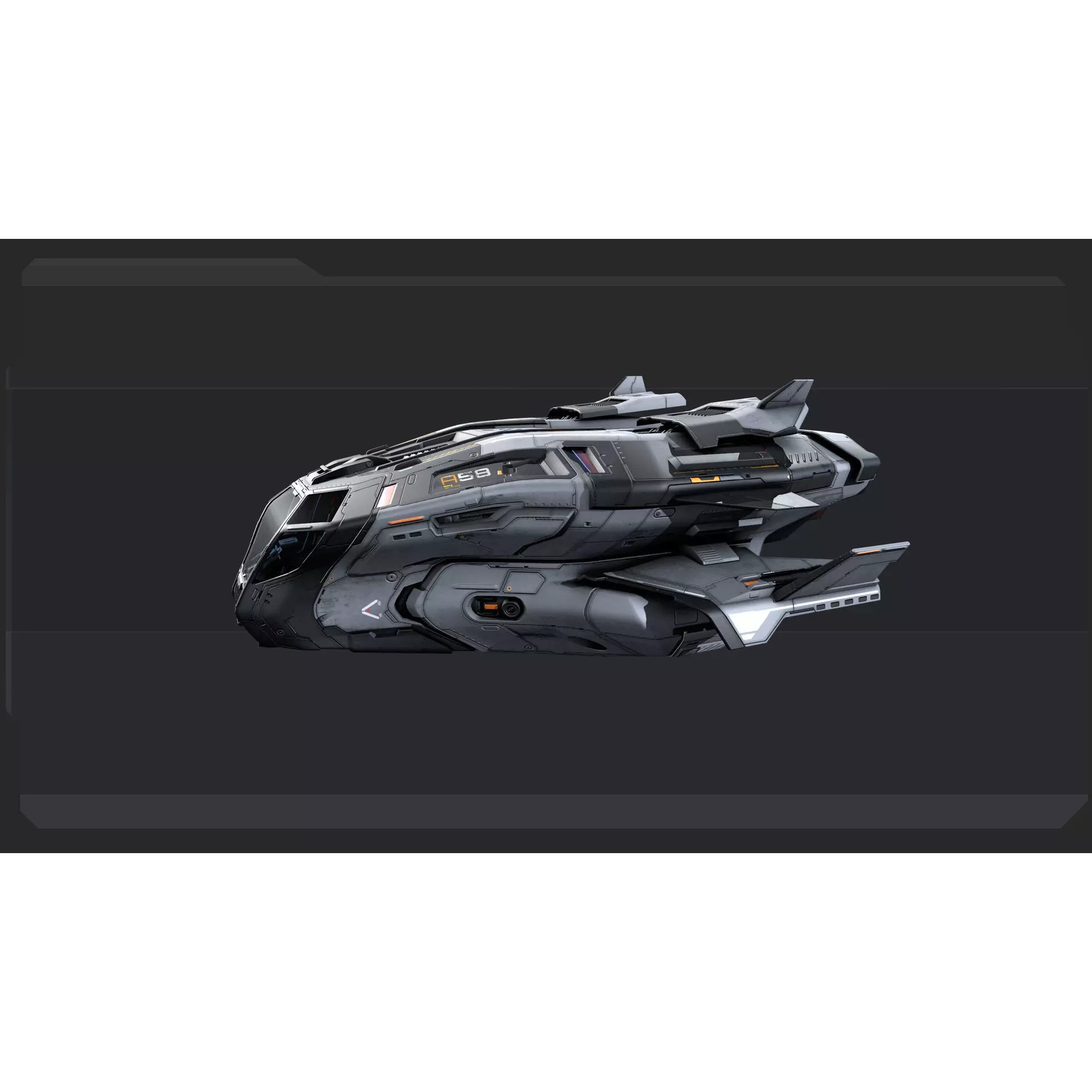 SF STALKER Spaceship - Low-Poly Game-Ready 3D Model - View 5