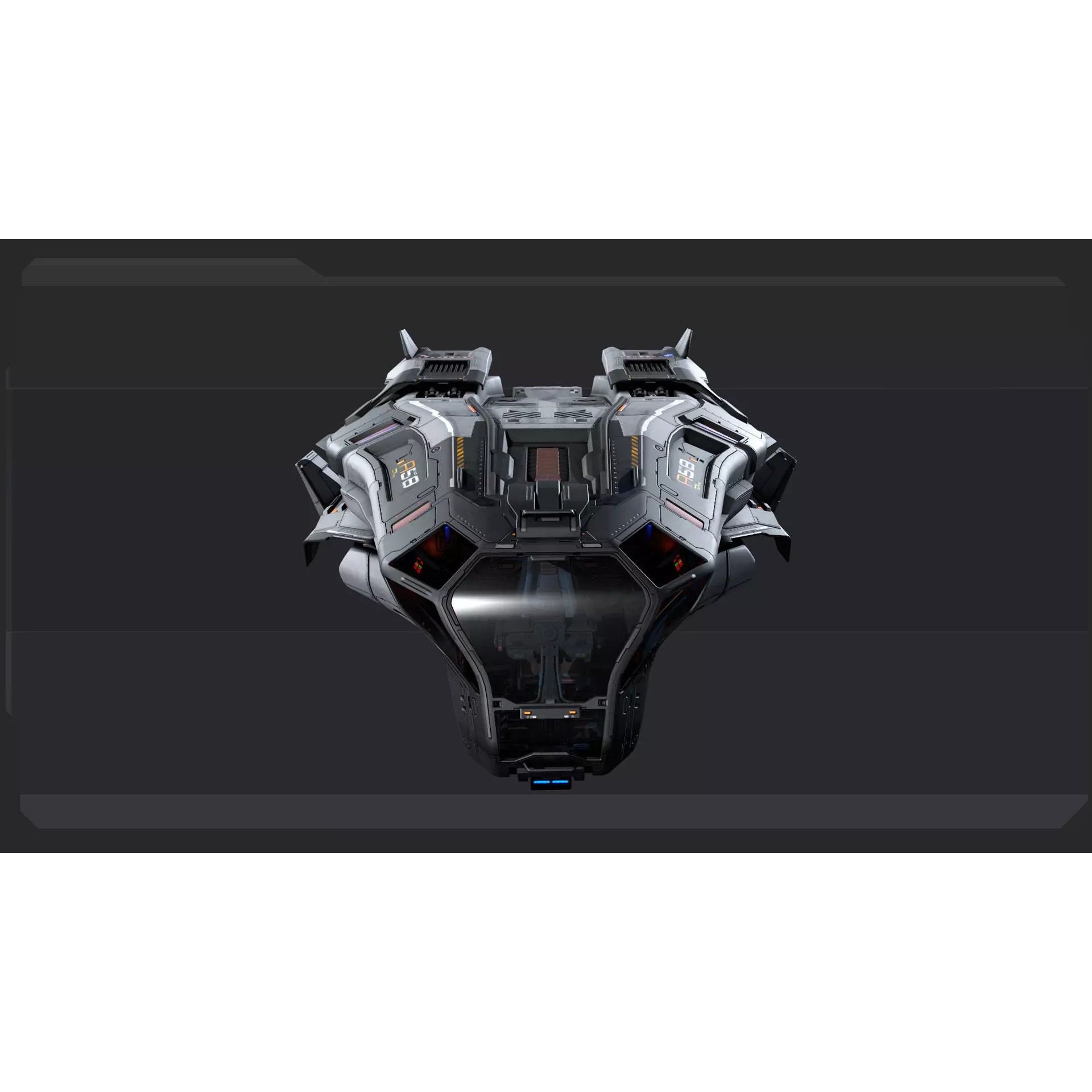 SF STALKER Spaceship - Low-Poly Game-Ready 3D Model - View 6