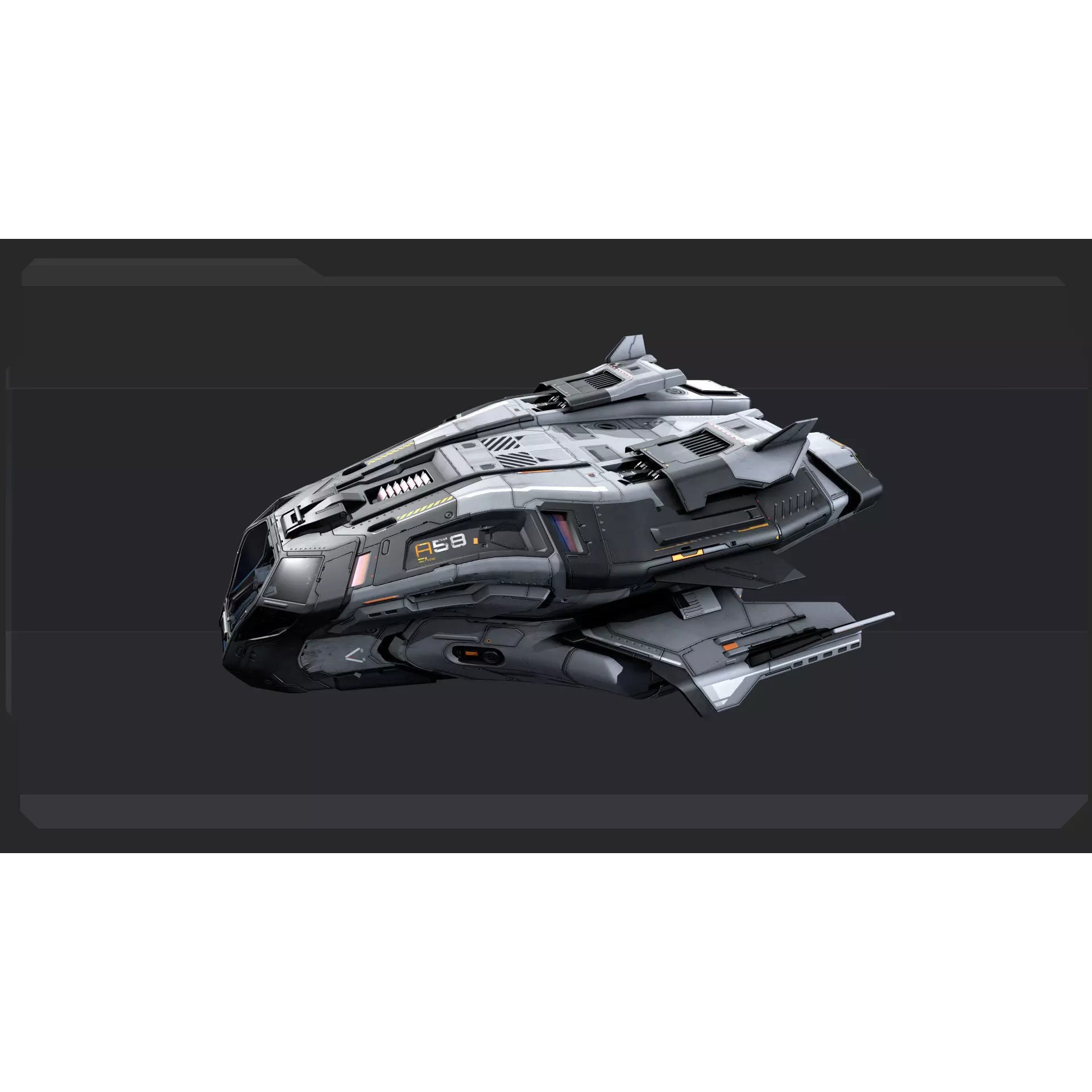 SF STALKER Spaceship - Low-Poly Game-Ready 3D Model - View 7