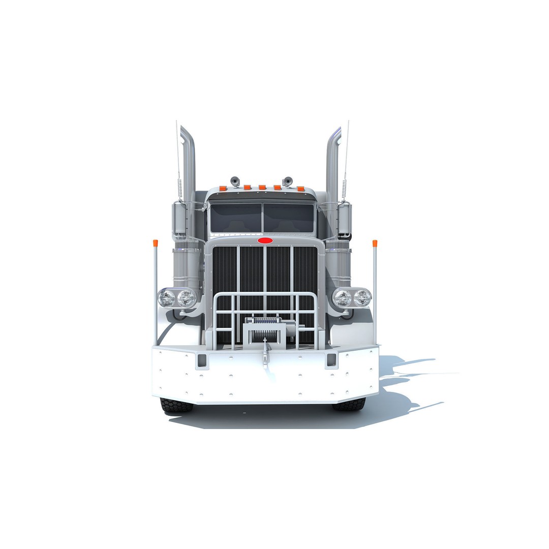 Recovery Service Wrecker Tow Truck 3D Model – High Poly Game Asset, FBX, OBJ - View 11
