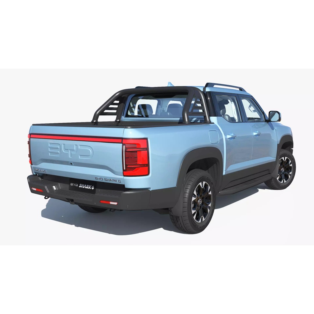 2026 BYD Shark 6 Pickup 3D Model – Game-Ready PBR Vehicle, FBX, OBJ - View 17