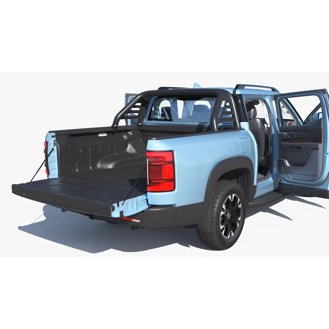 2026 BYD Shark 6 Pickup 3D Model – Game-Ready PBR Vehicle, FBX, OBJ - View 18