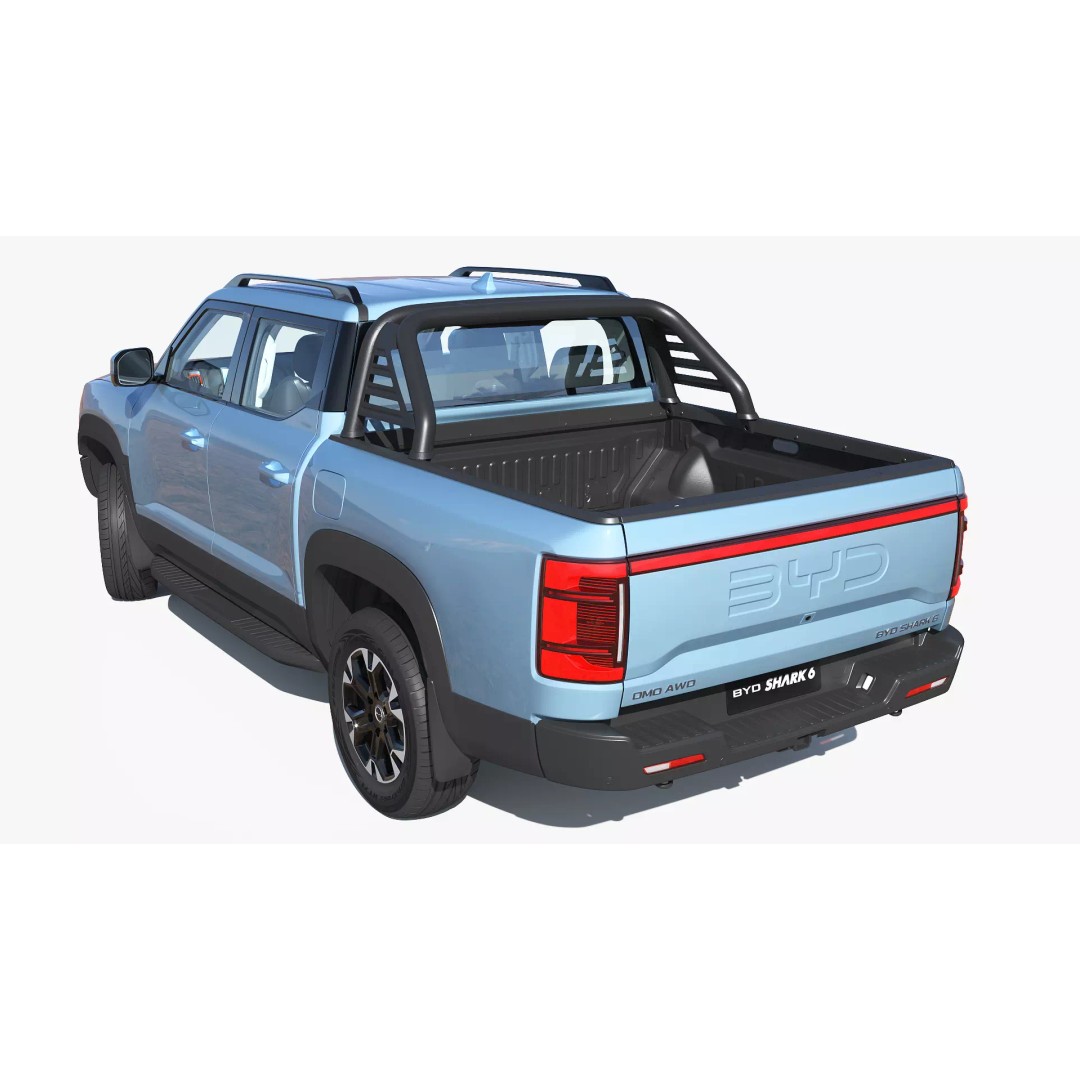 2026 BYD Shark 6 Pickup 3D Model – Game-Ready PBR Vehicle, FBX, OBJ - View 22