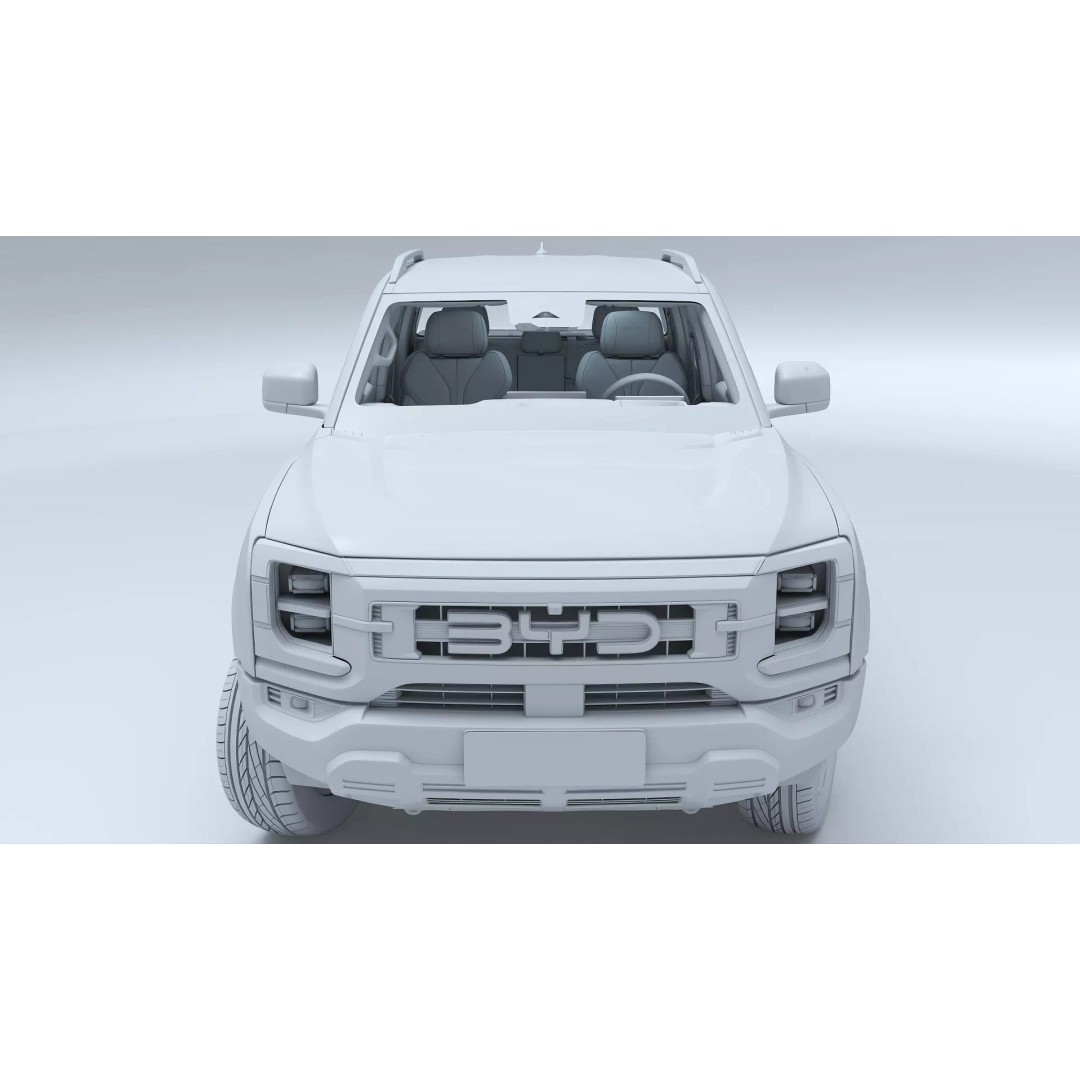 2026 BYD Shark 6 Pickup 3D Model – Game-Ready PBR Vehicle, FBX, OBJ - View 27