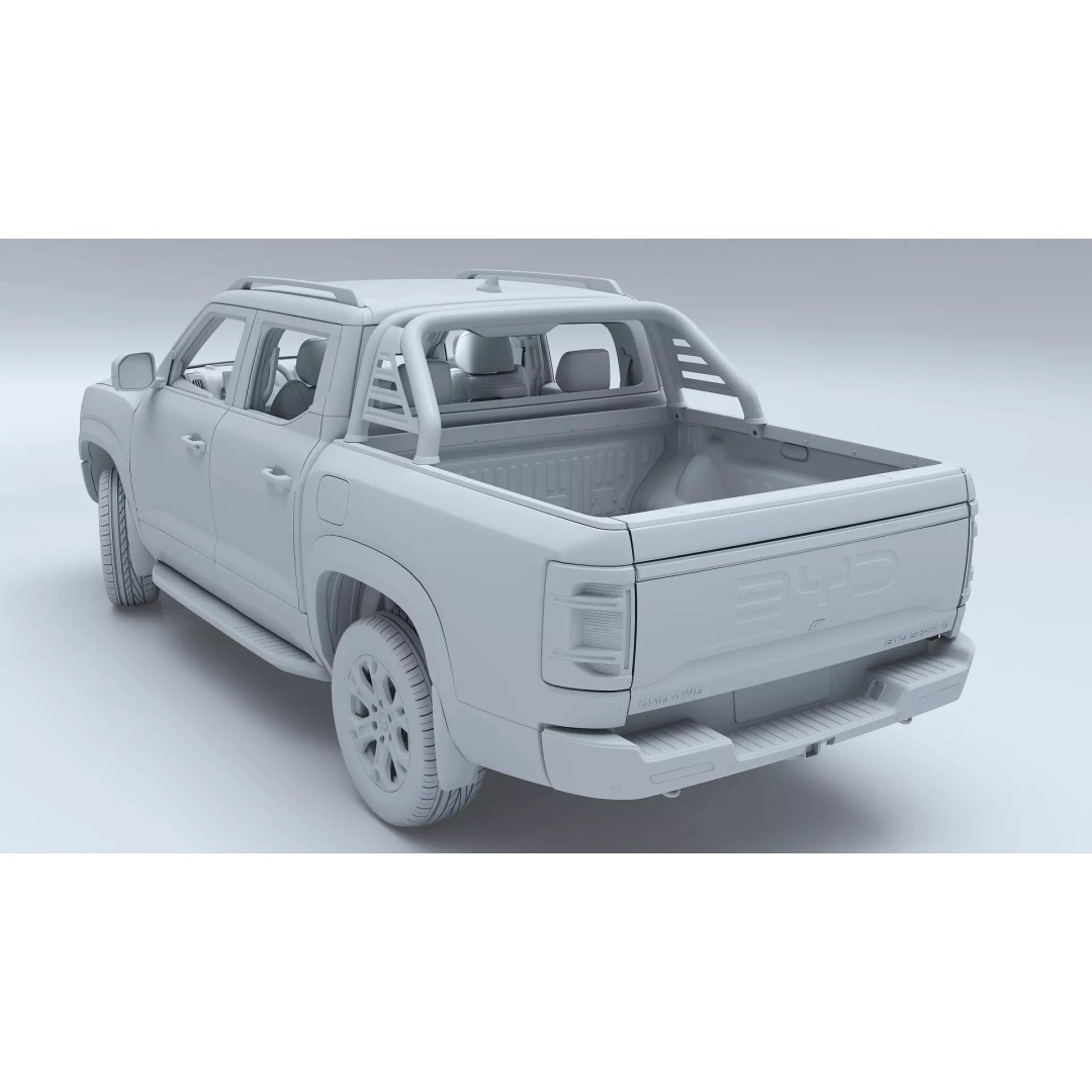 2026 BYD Shark 6 Pickup 3D Model – Game-Ready PBR Vehicle, FBX, OBJ - View 45