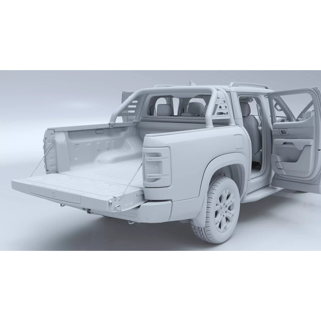 2026 BYD Shark 6 Pickup 3D Model – Game-Ready PBR Vehicle, FBX, OBJ - View 49