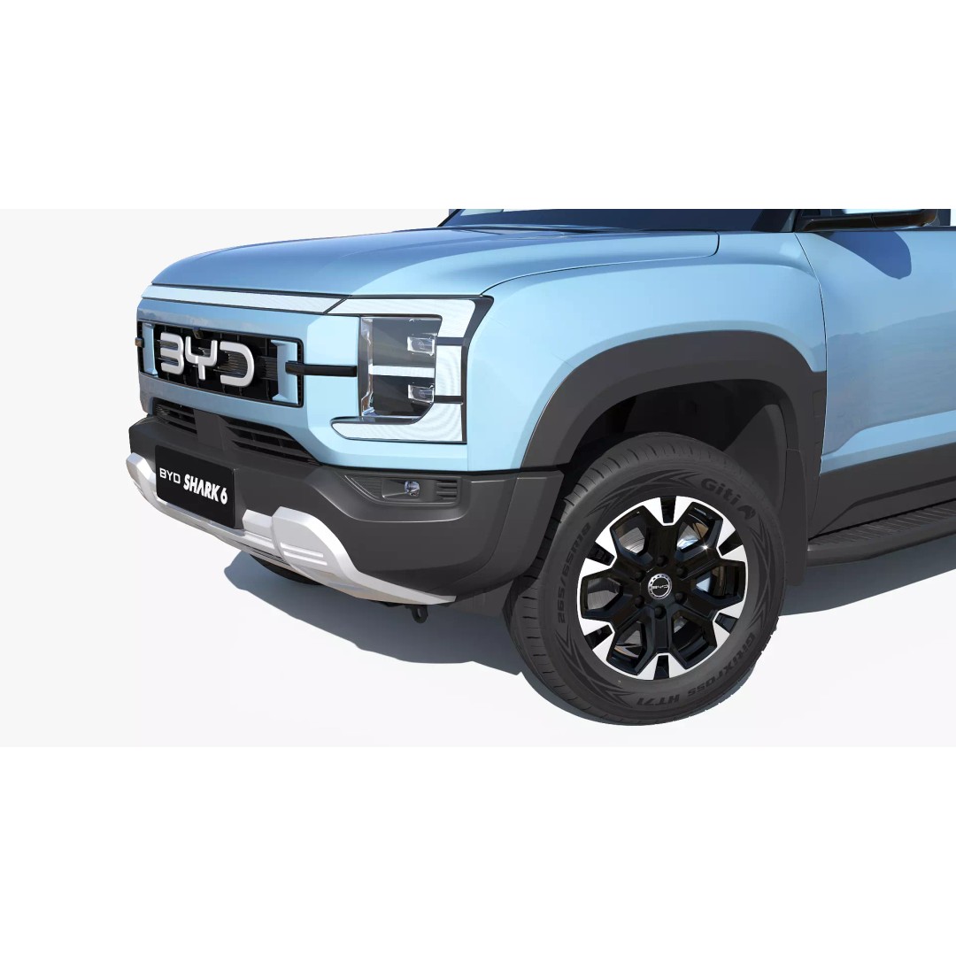 2026 BYD Shark 6 Pickup 3D Model – Game-Ready PBR Vehicle, FBX, OBJ - View 6