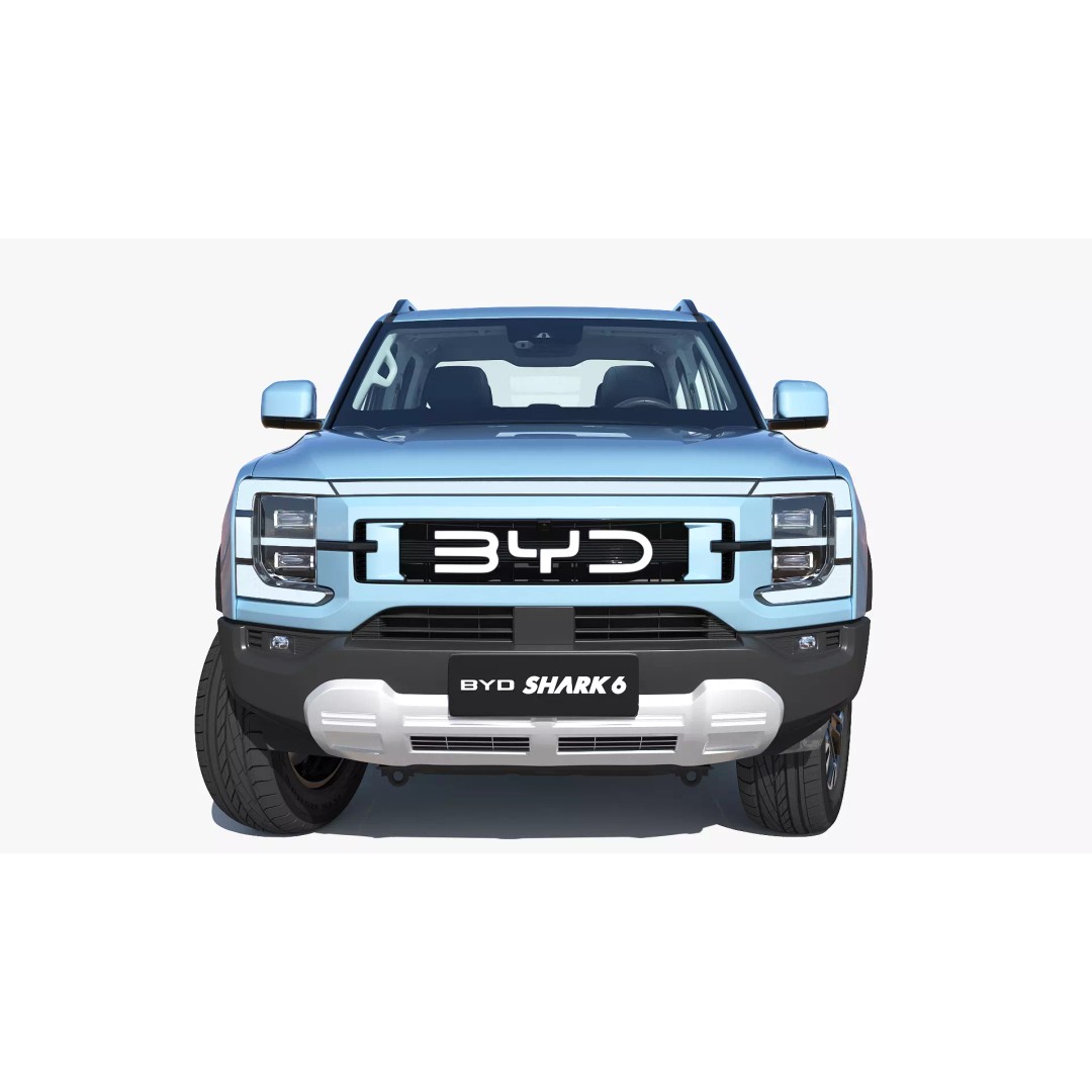 2026 BYD Shark 6 Pickup 3D Model – Game-Ready PBR Vehicle, FBX, OBJ - View 7