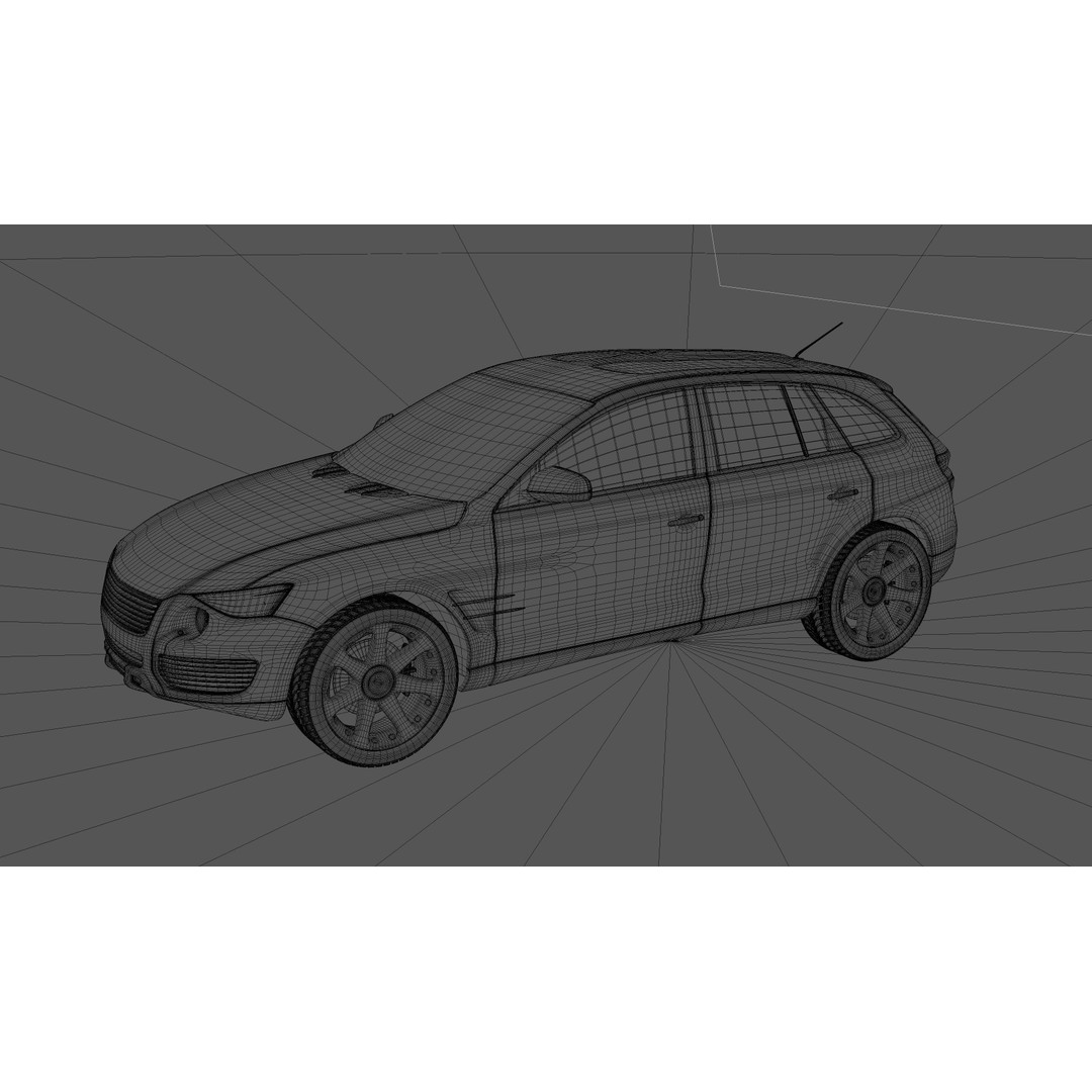 SUV Car 3D Model – High Poly Game Asset, FBX, OBJ, C4D