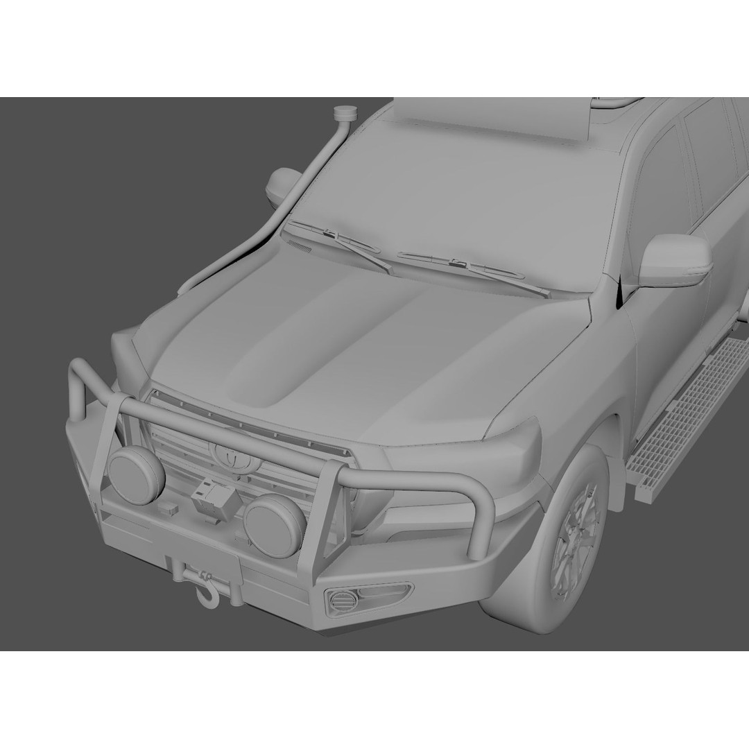 ARB Deluxe LandCruiser Bullbar 3D Model – Low Poly Game Asset, FBX - View 10
