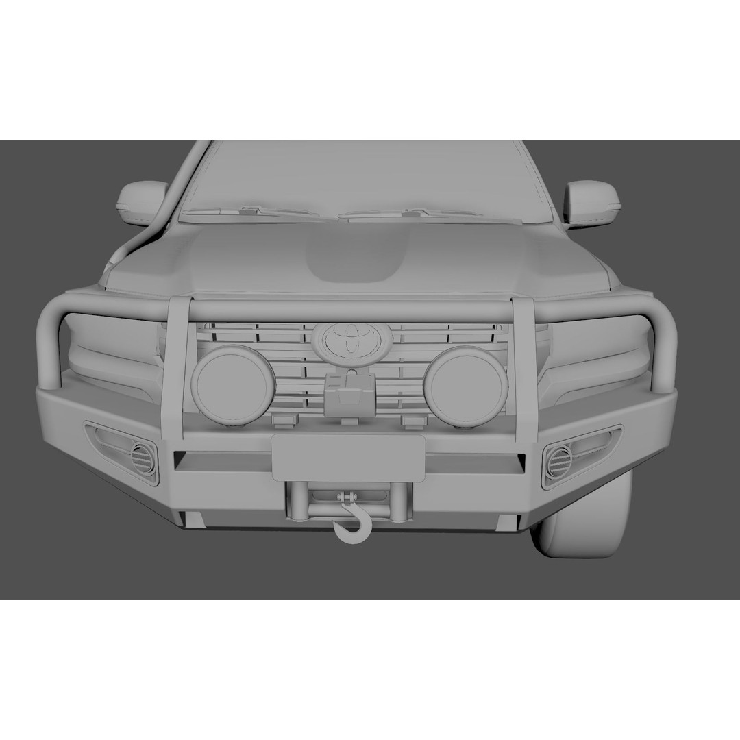 ARB Deluxe LandCruiser Bullbar 3D Model – Low Poly Game Asset, FBX - View 11