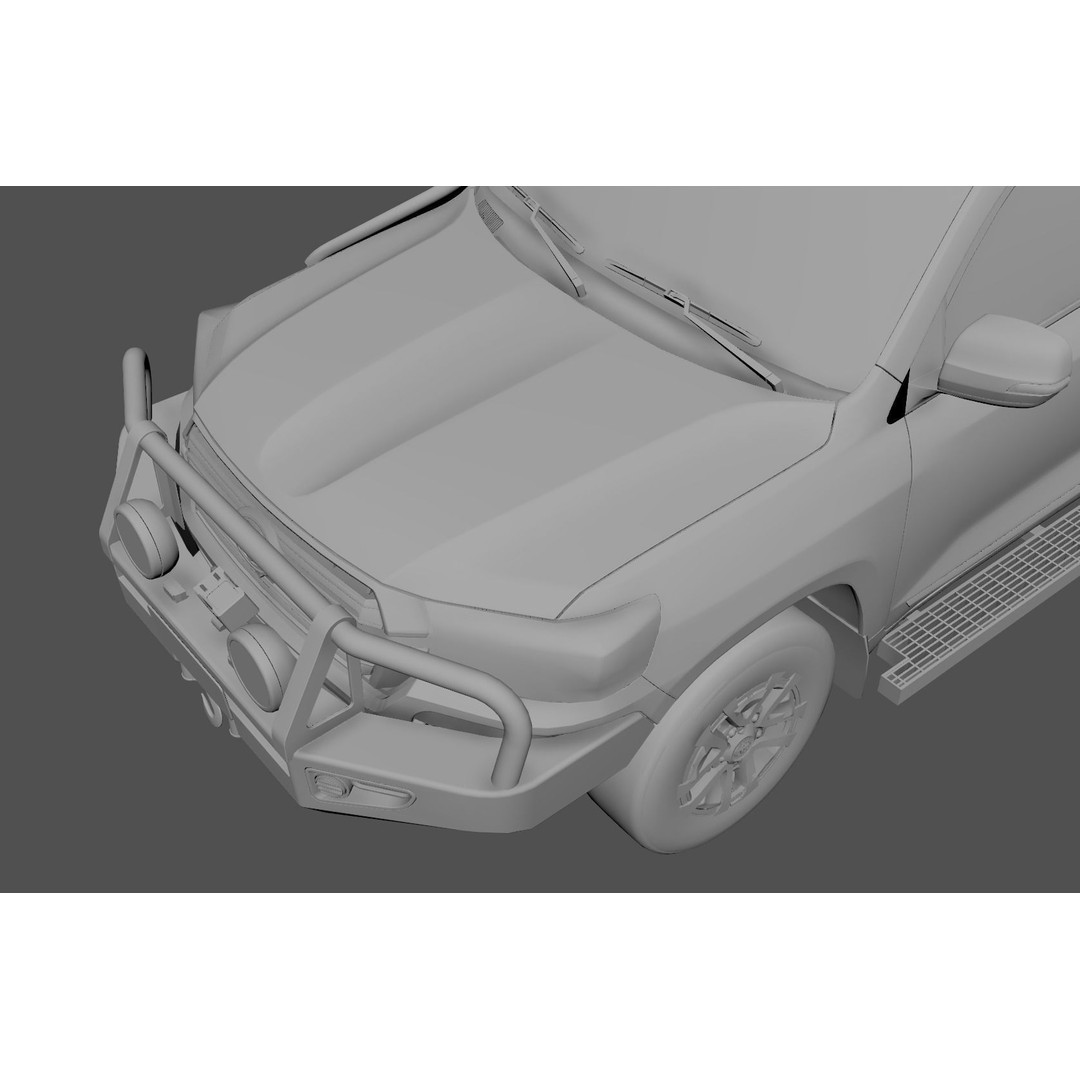 ARB Deluxe LandCruiser Bullbar 3D Model – Low Poly Game Asset, FBX - View 12