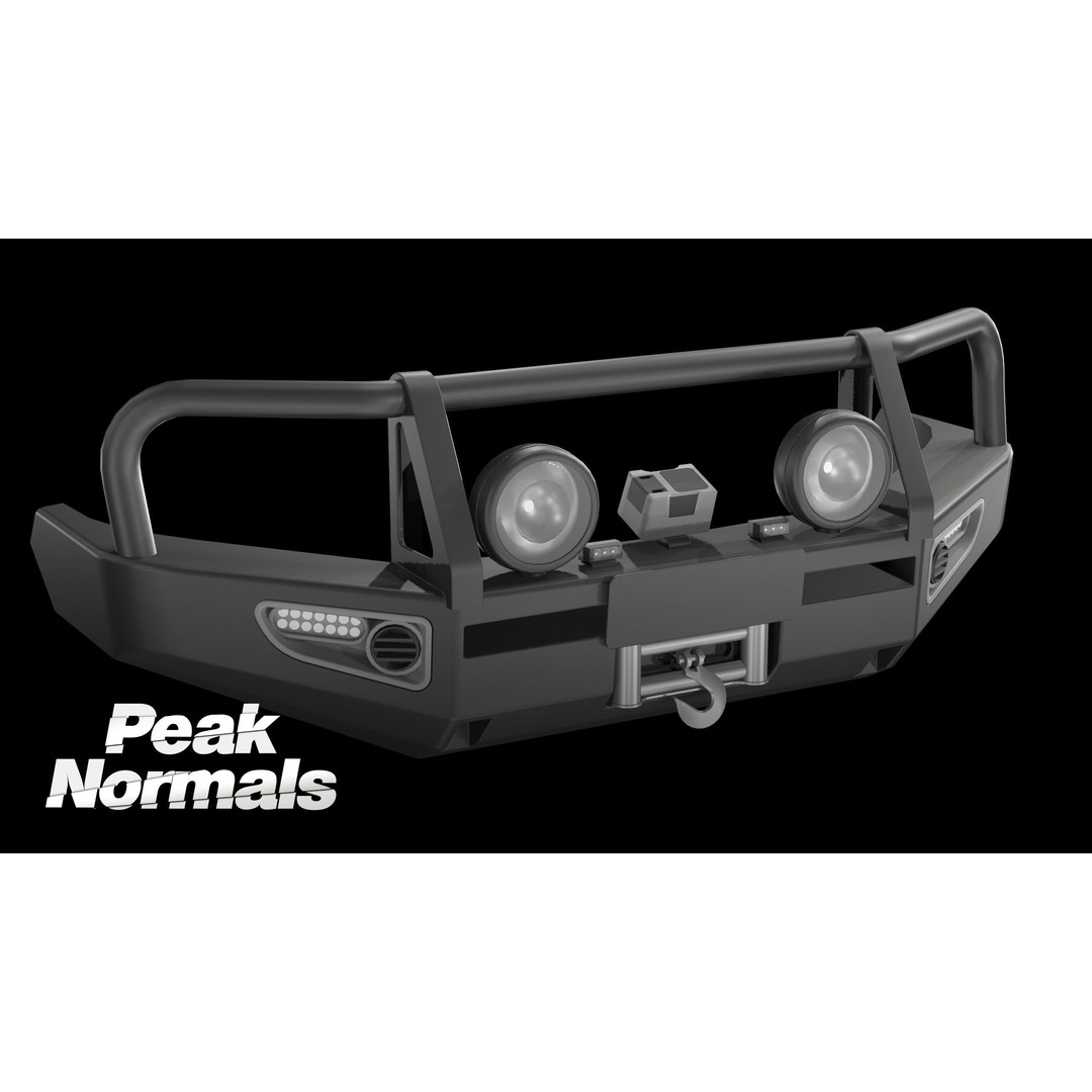 ARB Deluxe LandCruiser Bullbar 3D Model – Low Poly Game Asset, FBX - View 3