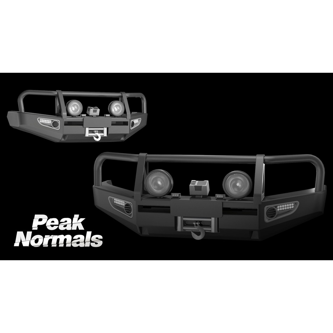 ARB Deluxe LandCruiser Bullbar 3D Model – Low Poly Game Asset, FBX - View 4